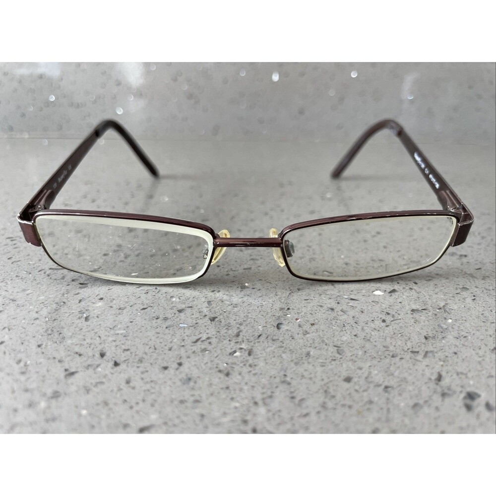 Superflex Eyeglasses Frames ONLY 321 C.1 Bronze Metal Full 47-17-130 Rectangle